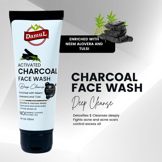 Damul Activated Charcoal Facewash | 100% Natural & Chemical-Free