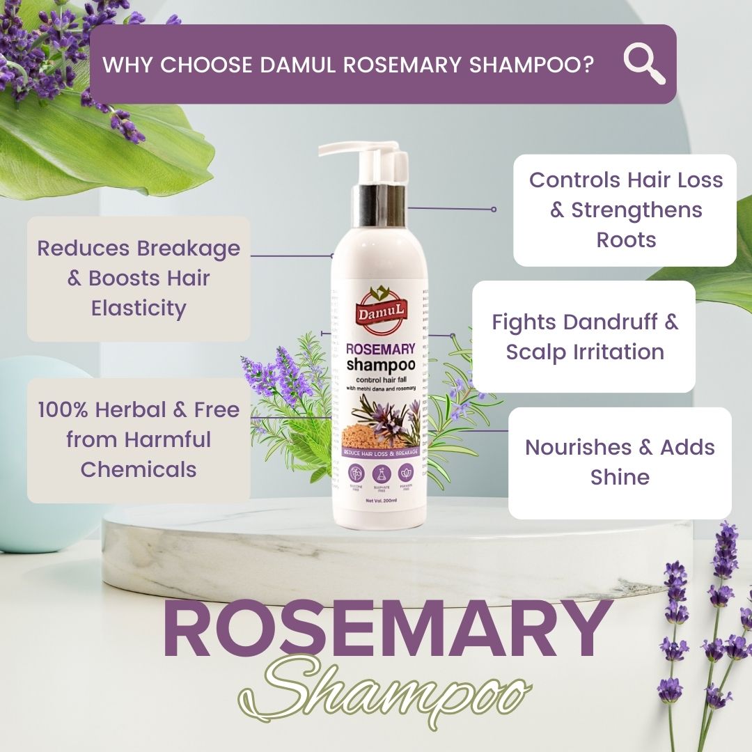 Damul Rosemary Shampoo | 100% Natural & Chemical-Free