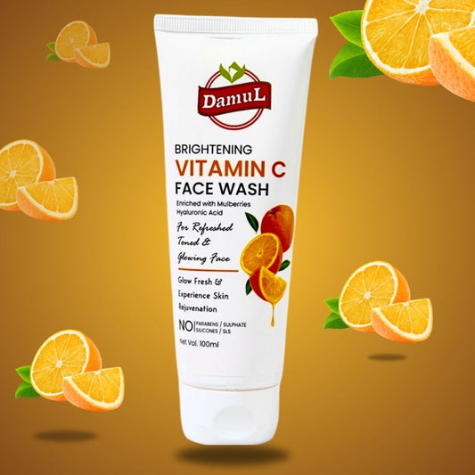 Damul Brightening Vitamin C Face Wash | 100% Natural & Chemical-Free