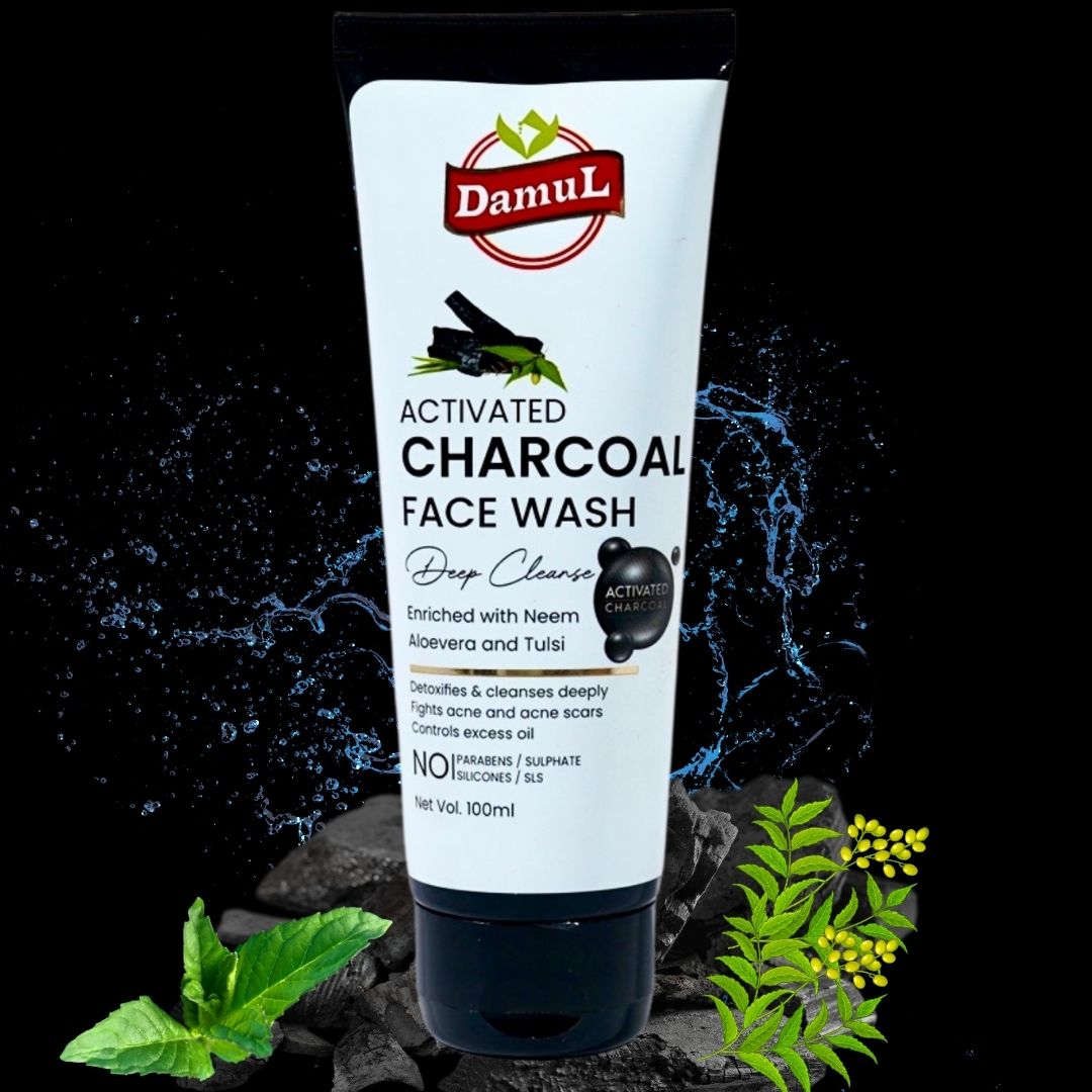 Damul Activated Charcoal Facewash | 100% Natural & Chemical-Free