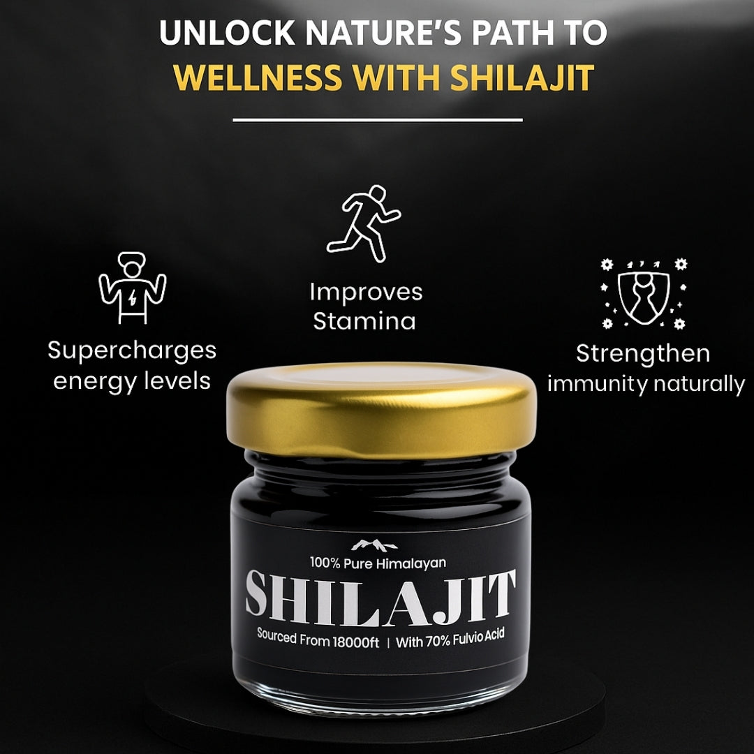 Damul Himalayan Shilajit Resin 20gm - 70%+ Active Fulvic Acid | Sourced at 18,000ft Altitude | Ultra-Potent Energy & Stamina Booster